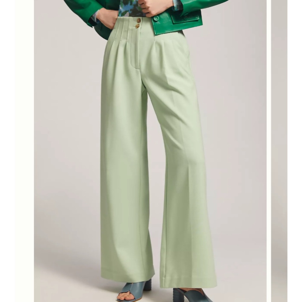Maeve Pleated Front Wide-Leg
Trousers